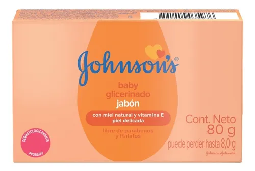 JOHNSON´S BABY JABON DE GLICERINA X80GR – Pañalera Belyan